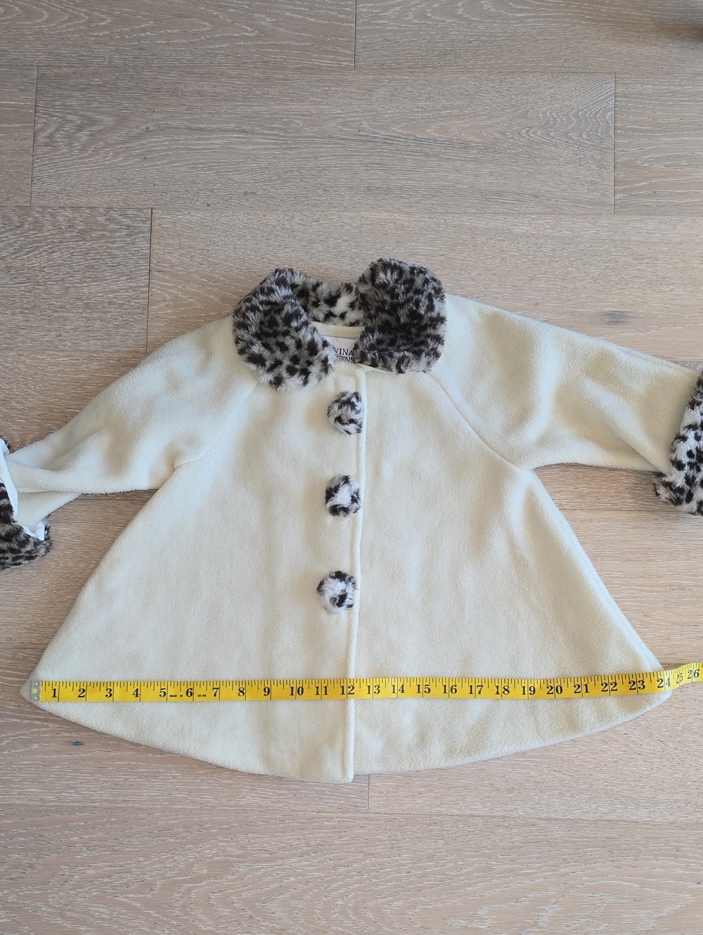 Davina Designs - Boston Faux-Fur Trim Girls' Coat - Leopard Accent - Picture 13 of 17